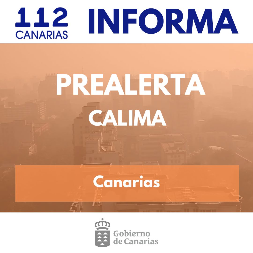 Cartela prealerta por calima en Canarias